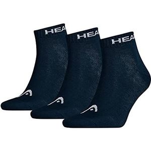HEAD Quarter 3P Unisex sokken, blauw (navy 321), FR één maat (Fabrikant maat: 39/42) (3 stuks) Unisex volwassenen, Blauw