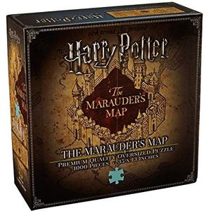 The Noble Collection Harry Potter Marauders Map 1000 stuks Jigsaw puzzel – 35 x 13 inch over grootte puzzel – Harry Potter filmset filmaccessoires hand – cadeaus voor familie, vrienden en Harry Potter