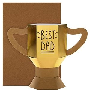 Hallmark 3D verjaardagskaart ""Best Dad"" voor papa