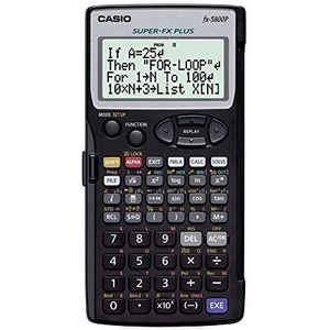 CASIO FX-5800P programmeerbare wetenschappelijke rekenmachine, bevat 40 wetenschappelijke constanten, 128 geïntegreerde formules