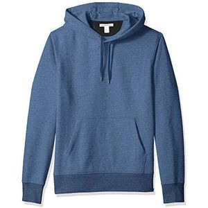 Amazon Essentials Heren fleece hoodie (verkrijgbaar in grote maat), blauw gem�êleerd, L