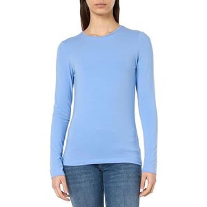 PIECES Pcsirene Ls Tee Noos T-shirt met lange mouwen voor dames, Hydrangea, XS