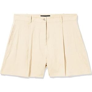Pinko Smiriant dames shorts linnen stretch broek C28_beige amandel glas, 42, C28_beige amandelglas