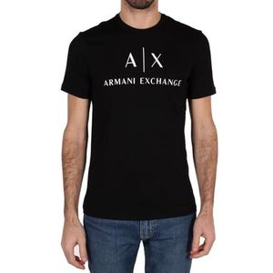 Armani Exchange T-shirt voor heren, zwart.