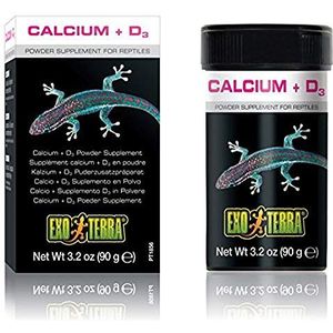 Exoterra Hygiëne voor reptielen, calcium+ D3, 90 g