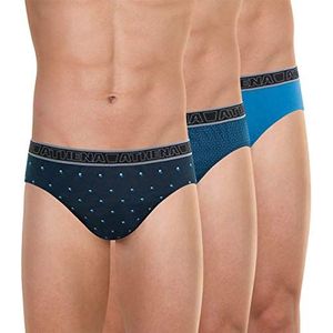 ATHENA slip (3 stuks) heren, blauw (stippen/mozai/blauw 1920)