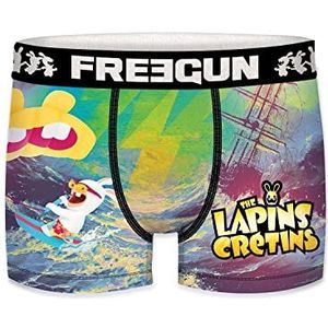 FREEGUN FREEGUN - Rabbids - Boxershorts voor heren, nauwsluitende boxershorts voor heren, Set