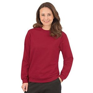 Trigema Sweatshirt voor dames van biologisch katoen, robijn c2c