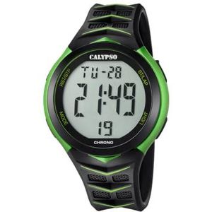 Calypso Heren digitaal kwarts horloge met kunststof band K5730/4, riem