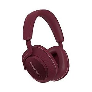 Bowers & Wilkins PX7 S2e Draadloze over-ear hoofdtelefoon met Qualcomm aptX™ Adaptive ruisonderdrukking en snel opladen, 30 uur speeltijd, zes geïntegreerde microfoons, robijnrood