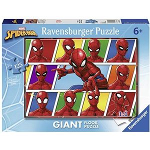 Ravensburger - Spider-Man Scooby Doo, Spiderman, 125 delen Giant, kinderpuzzel, aanbevolen leeftijd 6+, meerkleurig, 09790