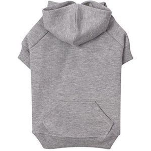 Zack & Zoey Basic hoodie voor honden, maat S, 30,5 cm, grijs gemêleerd