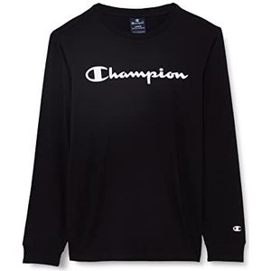 Champion Legacy American Classics-Logo L/S shirt met lange mouwen voor kinderen en jongeren, zwart, 3-4 jaar, zwart.