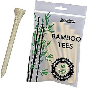 LONGRIDGE Bamboe Tees 69 mm Natural (40 stuks)