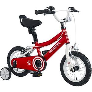 Moma Bikes 12 inch fiets met kleine wielen inbegrepen, ideaal voor kinderen vanaf 3 jaar van 80 tot 105 cm