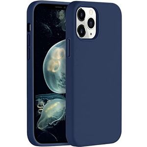 Coque conçue pour iPhone 11 ProMax [Test de chute militaire], [Anti-rayures et anti-traces de doigts], Amortisseur mat arrière avec coque de téléphone Soft Texture Edge Protective 6,5"", bleu saphir