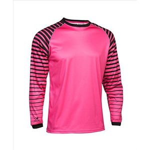 ASIOKA 157/17 Uniseks T-shirt voor volwassenen, roze (fuchsia) / zwart