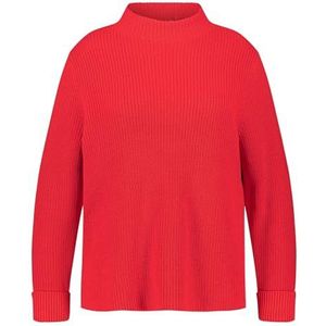 Samoon 25414 damessweater, Kracht rood.