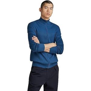 G-STAR RAW 3D Biker Zip Thru Knit Cardigan Sweatshirt Heren, Veelkleurig (blauw/blauwe balpen rang D23523-c259-g157)