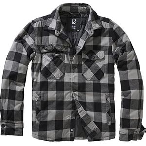 Brandit Lumber Herenjas, Black + Charcoal, 4XL, zwart en antraciet