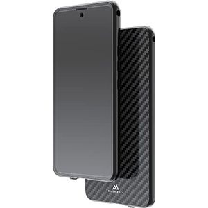 Black Rock - 360 graden carbon telefoonhoes voor Samsung Galaxy A53 5G I mobiele telefoon hoes met magneetsluiting (zwart met carbon achterkant)