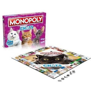 Winning Moves - MONOPOLY CHATS - gezelschapsspel - bordspel - Franse versie