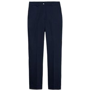 SISLEY Chino Femme Coton Bleu Foncé Regular Fit, Dark Blue, 42