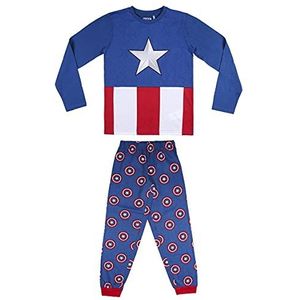 CERDÁ LIFE'S LITTLE MOMENTS Garçon de Captain America [ The Avengers ] -Pyjama d'hiver 100% Coton-Licence Officielle Marvel Ensemble de Pijama, Rouge, 12 Ans Fille