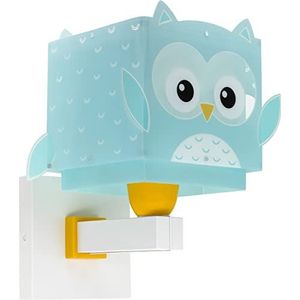 Dalber Wandlamp voor kinderen, motief: Little Uil, dieren, wandlicht voor slaapkamer, nachtkastje, kinderkamer