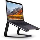 Twelve South Curve voor MacBooks en laptops, koelstandaard, ergonomisch bureau voor thuis of op kantoor, mat zwart