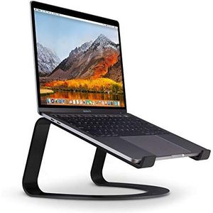 Twelve South Curve voor MacBooks en laptops, koelstandaard, ergonomisch bureau voor thuis of op kantoor, mat zwart