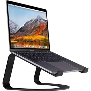 Twelve South Curve voor MacBooks en laptops, koelstandaard, ergonomisch bureau voor thuis of op kantoor, mat zwart