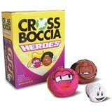 Schildkröt Crossboccia Doublepack Heroes Blond & Muffin, jeu de boules spel, 2 x 3 ballen met verschillende motieven, voor 2 spelers, inclusief richtbal, 970827