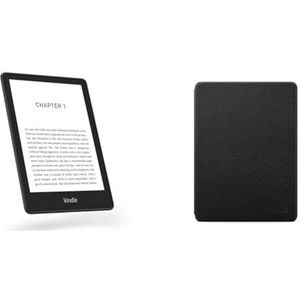 Kindle Paperwhite Signature Essentials Bundle - Kindle Paperwhite Signature Edition (32 Go, sans publicités), Étui en cuir et Station de charge sans fil Made for Amazon