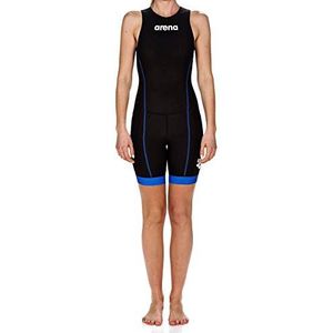 ARENA St 2.0 Triatlon jumpsuit voor dames met ritssluiting op de rug, zwart/koningsblauw