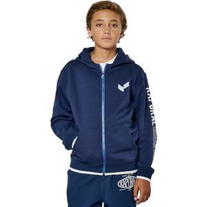 Kaporal, Sweatshirt pour Garcon, Coupe Regular, Manches Longues, Col Capuche, Modèle Mura, Couleur Navy, Taille 16 Ans, Bleu Navy, 8 ans