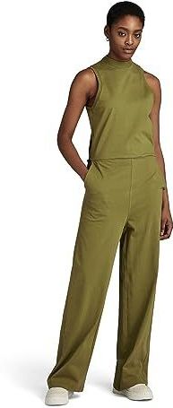 G-STAR RAW Open Back Jumpsuit, complete jumpsuit voor dames, Groen (Smoke Olive D23252-B771-B212)