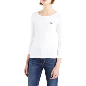 Levi's T-shirt met lange mouwen voor dames, 2 stuks, Wit/Wit +