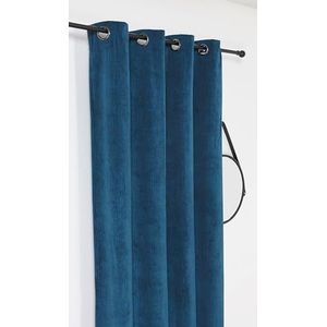 LINDER Alberta Thermo-gordijn, ondoorzichtig, 140 x 260 cm, marineblauw