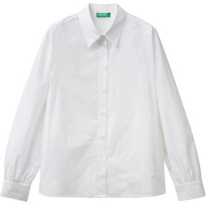 United Colors of Benetton Camicia 5ujfdq09c Dameshemd, Wit.