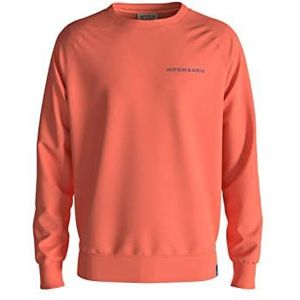 Scotch & Soda Uniseks sweatshirt met ronde hals van biologisch katoen, uniseks trainingspak, Hibiscus