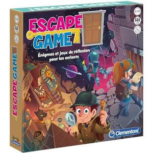 Clementoni - 52430 – ontsnappingsspel – puzzels en denkspelletjes, bordspel voor kinderen van 8 jaar, Escape Game voor kinderen, 1-8 spelers, Franse versie, gemaakt in Italië