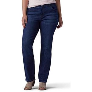 Lee Ultra Lux Comfort Jeans met Flex Motion Rechte pijpen voor dames, grote maat, Royal Chakra, 26 Plus, Koninklijk chakra