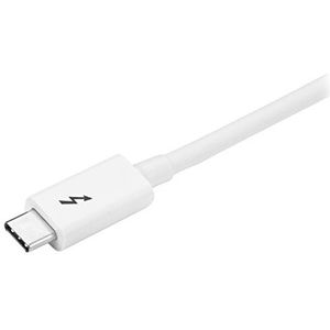 StarTech.com Thunderbolt 3 kabel 20 Gb/s Thunderbolt, USB en DisplayPort, wit (TBLT3MM1MW)