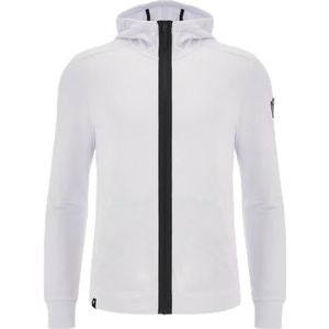 Macron Athleisure Scd Naxos Hoody Fzip Sweat Man Wht Sweat Homme