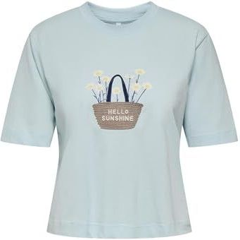 Onlvita Life S/S Summer Top Box JRS, Starlight Blue, M