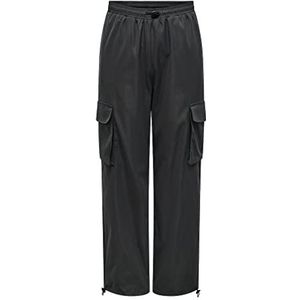 Bestseller A/S Onlcashi Cargo Pant Wvn Noos Damesbroek, Raven