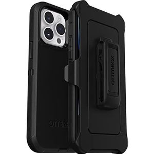 OtterBox Defender beschermhoes voor iPhone 14 Pro Max, schokbestendig, valbescherming, ultra robuust, beschermhoes, 4-voudig getest volgens militaire standaard, zwart