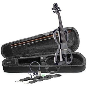 Stagg EVN X-4/4 BK Elektrische viool van volledige grootte Zwart