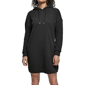 Urban Classics Oversized jurk met capuchon voor dames, organisch weefsel, zwart.